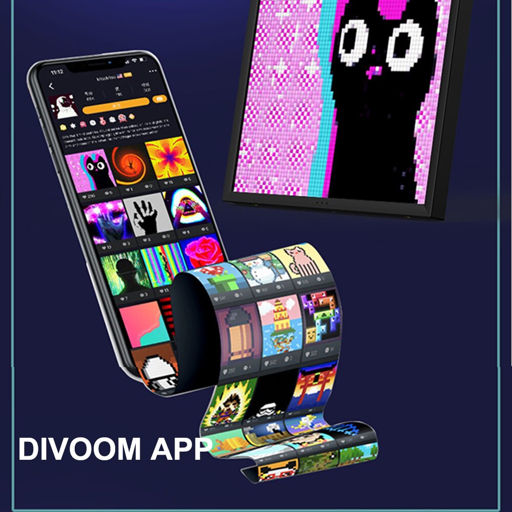 Divoom Pixoo 64 Digital Photo Frame With 64*64 Pixel Art LED