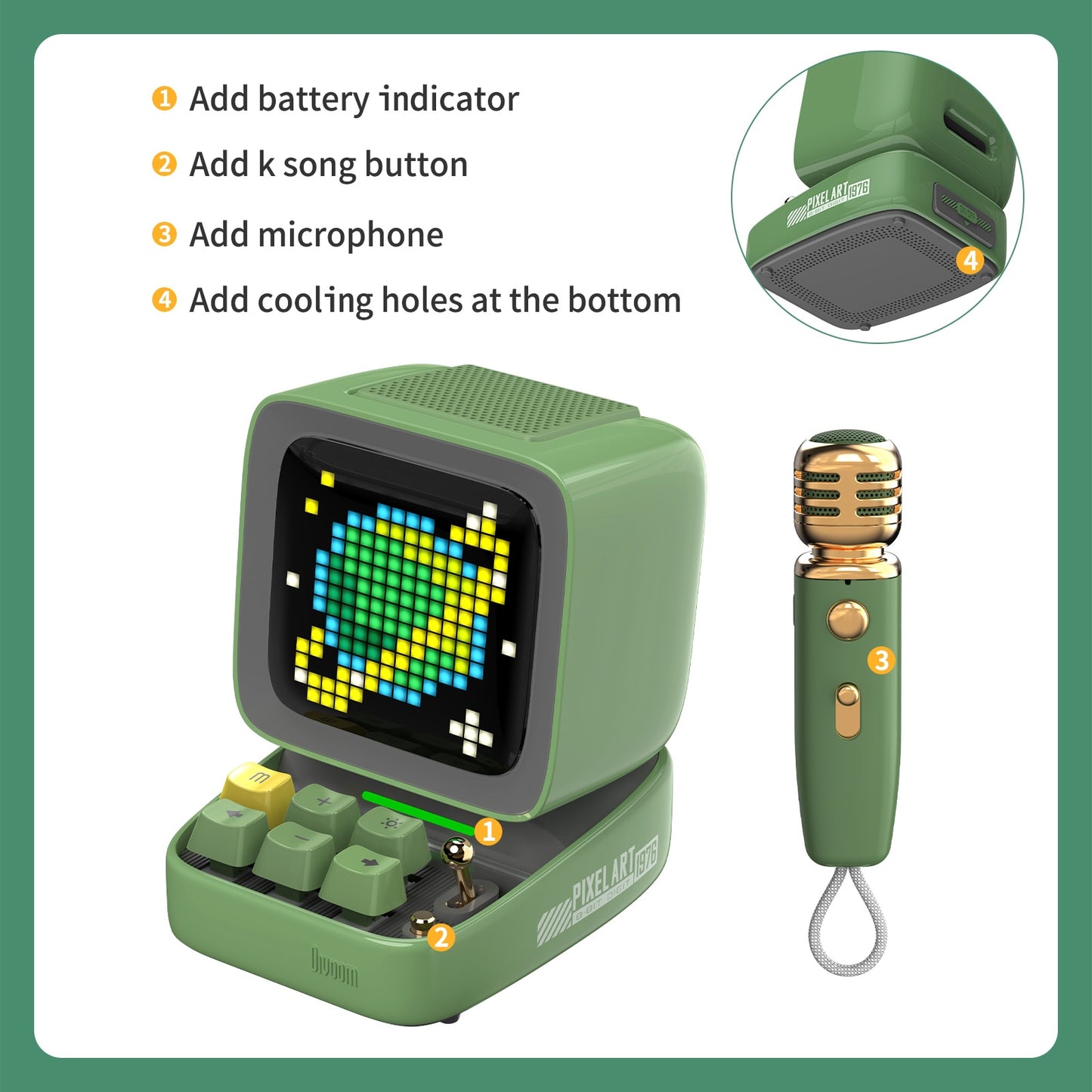 Divoom Ditoo Karaoke Bluetooth Speaker