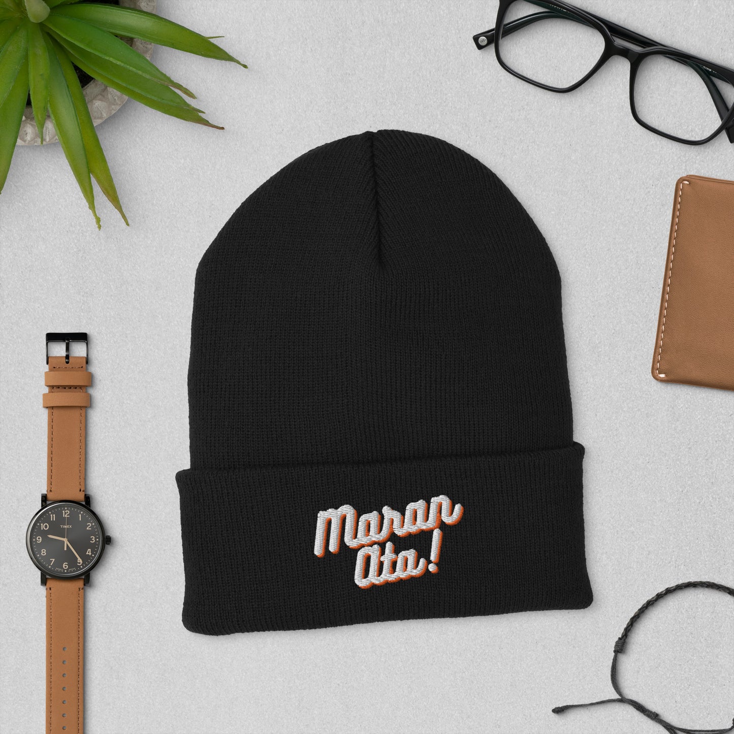 Maran Ata! | Vanilla Colour | Cuffed Beanie