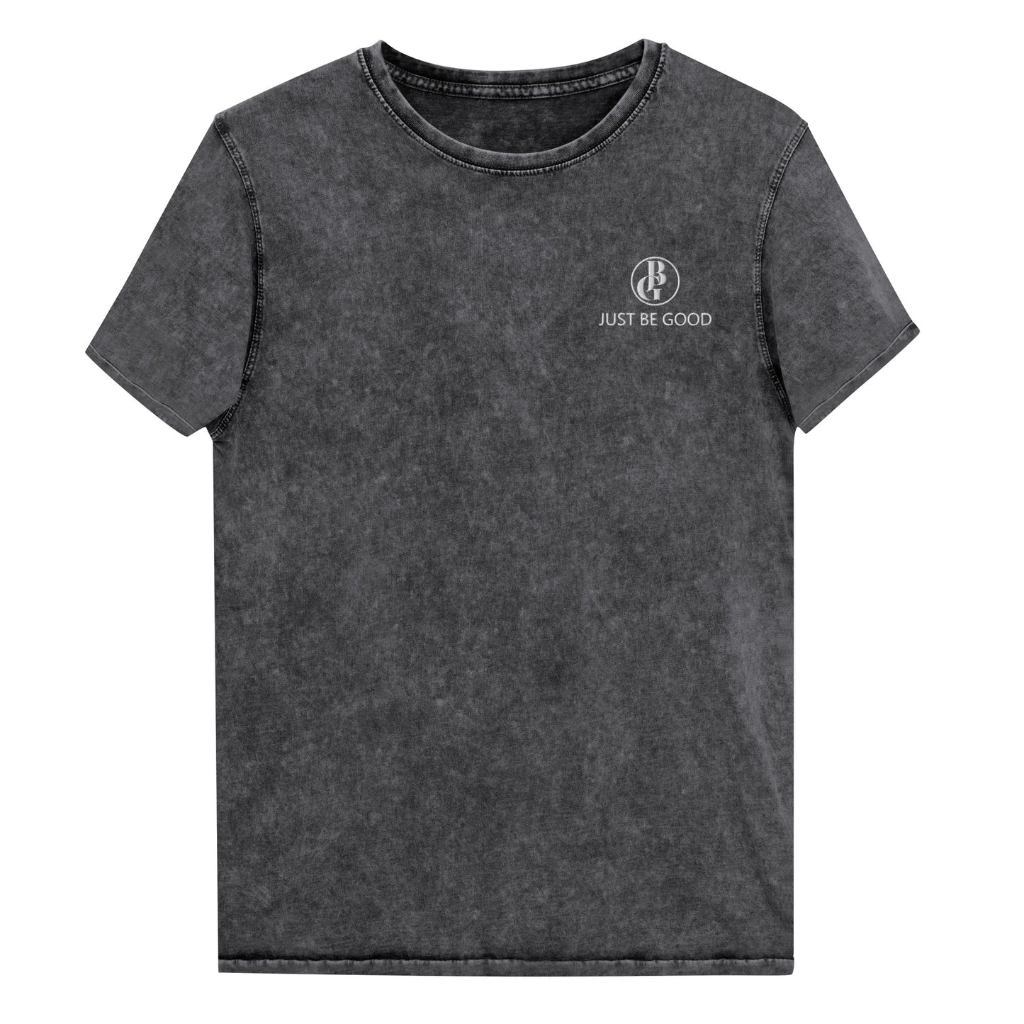 Just Be Good (JBG) | Embroidered Denim T-Shirt