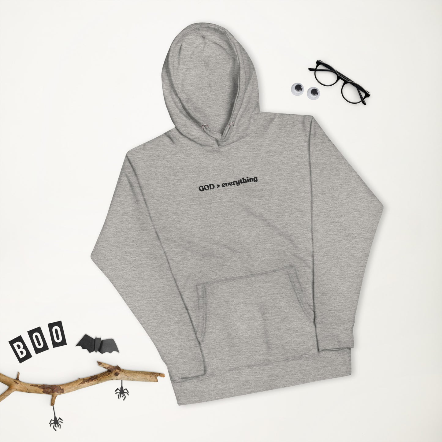 God Over Everything | Embroidered Unisex Hoodie
