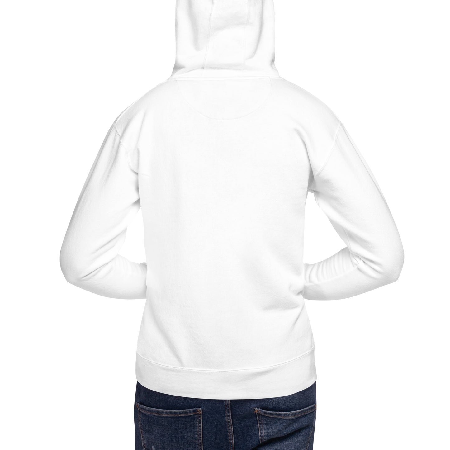 Born Again | White | Embroidered Unisex Hoodie