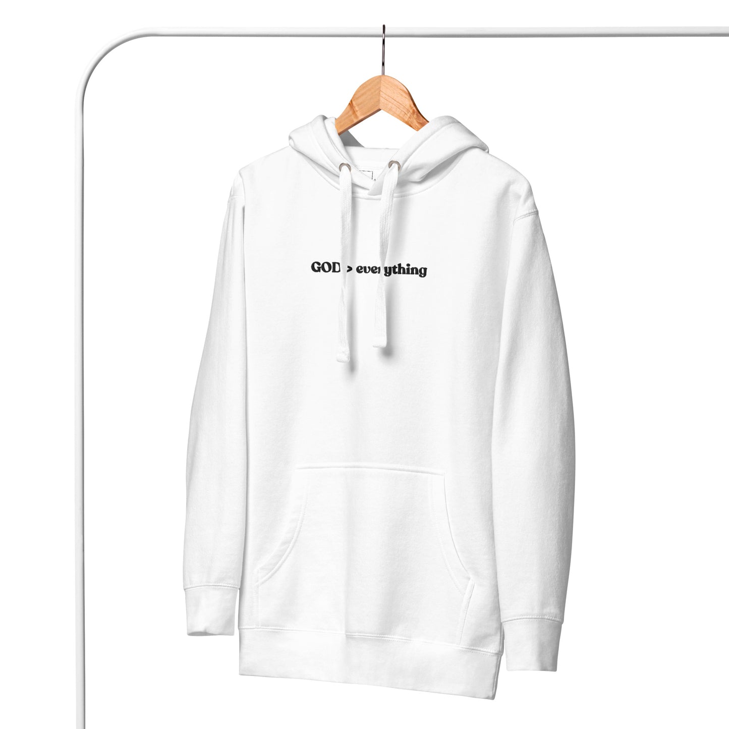 God Over Everything | Embroidered Unisex Hoodie