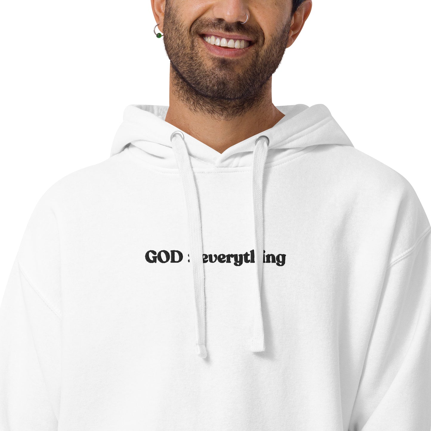 God Over Everything | Embroidered Unisex Hoodie