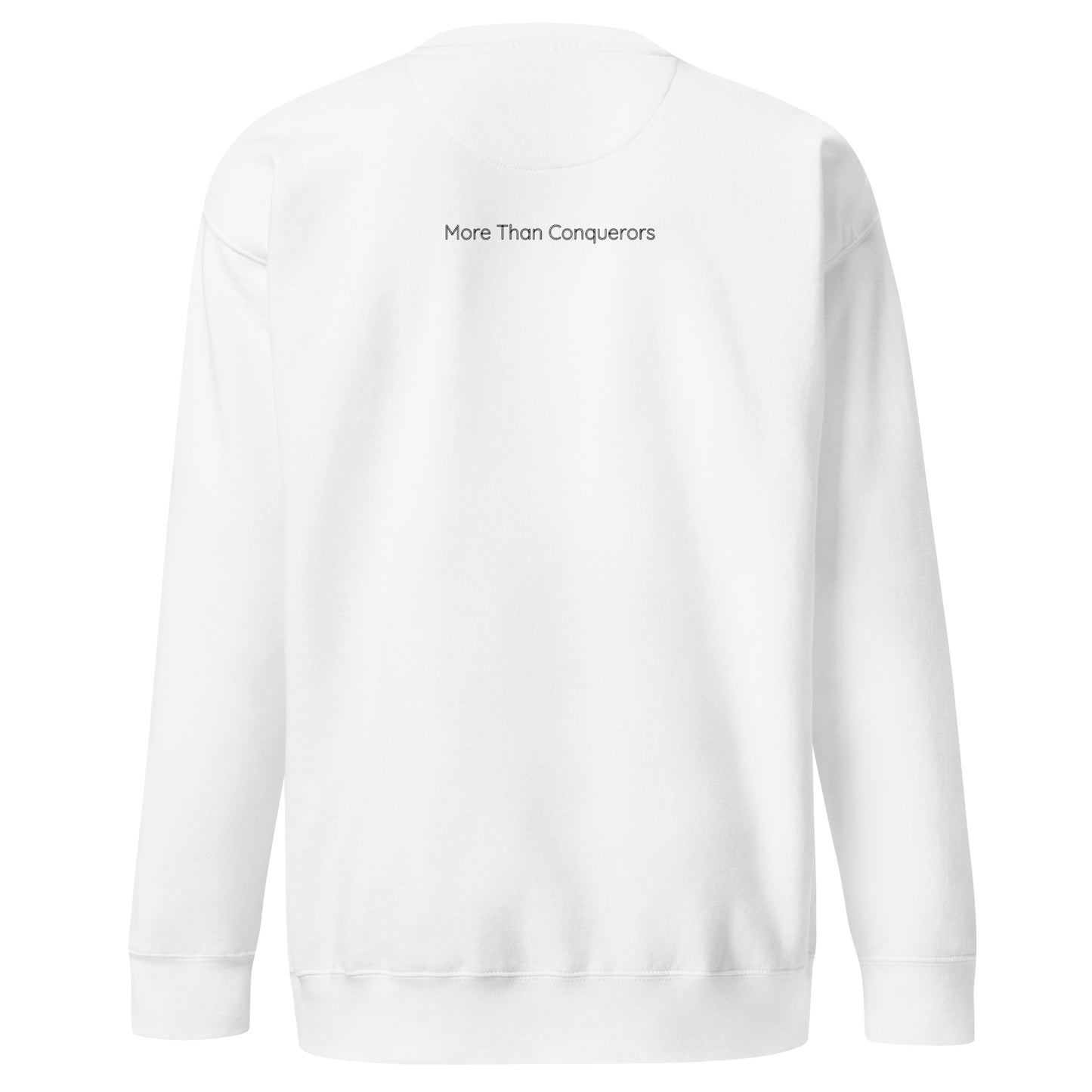 Victor Not A Victim | White | Unisex Premium Sweatshirt