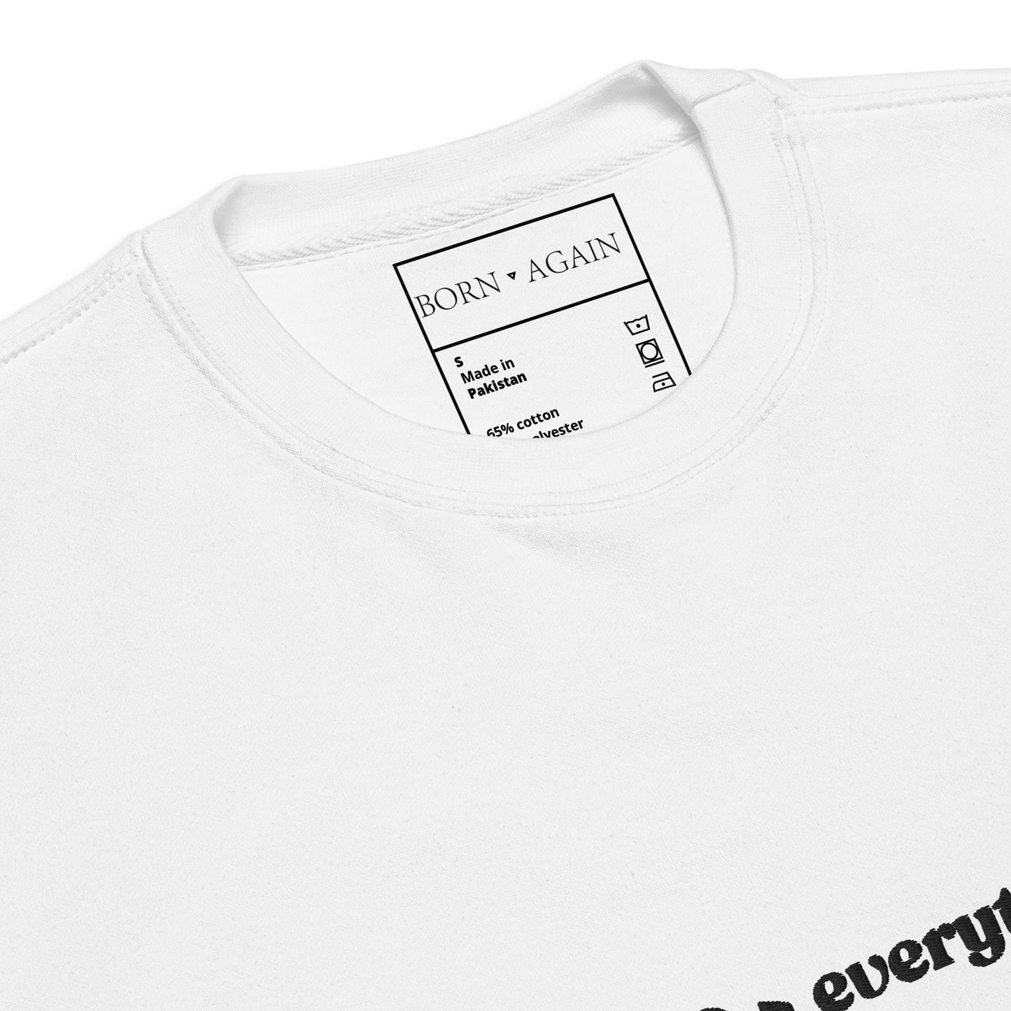 God Over Everything | Embroidered Unisex Premium Sweatshirt