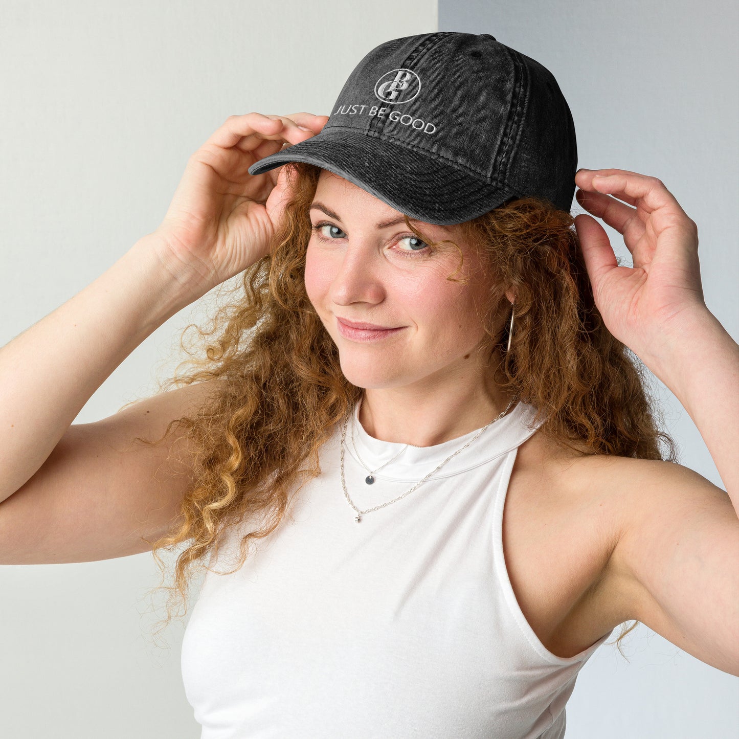 Just Be Good (JBG) | Embroidered Unisex Vintage Cotton Twill Cap