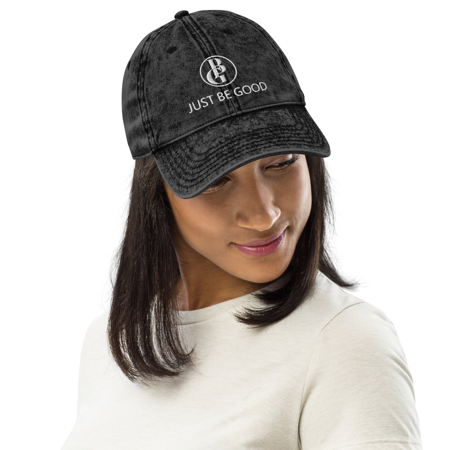 Just Be Good (JBG) | Embroidered Unisex Vintage Cotton Twill Cap
