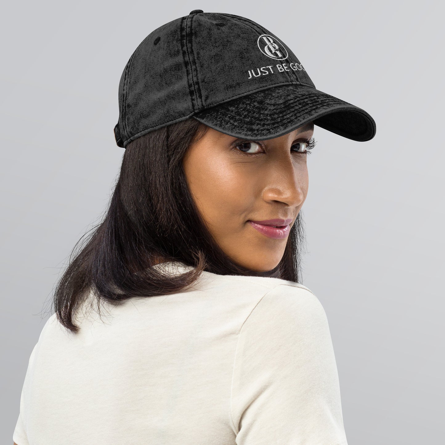Just Be Good (JBG) | Embroidered Unisex Vintage Cotton Twill Cap