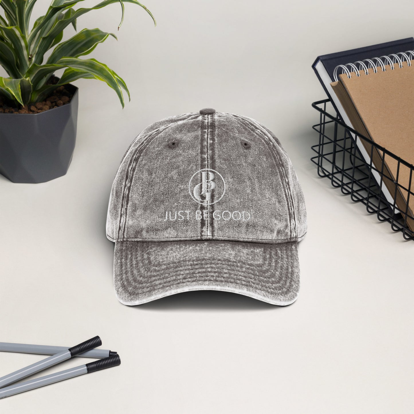 Just Be Good (JBG) | Embroidered Unisex Vintage Cotton Twill Cap