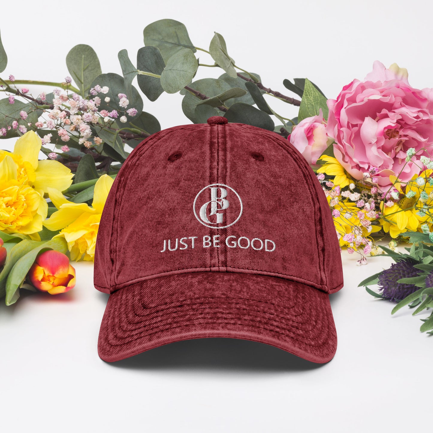 Just Be Good (JBG) | Embroidered Unisex Vintage Cotton Twill Cap