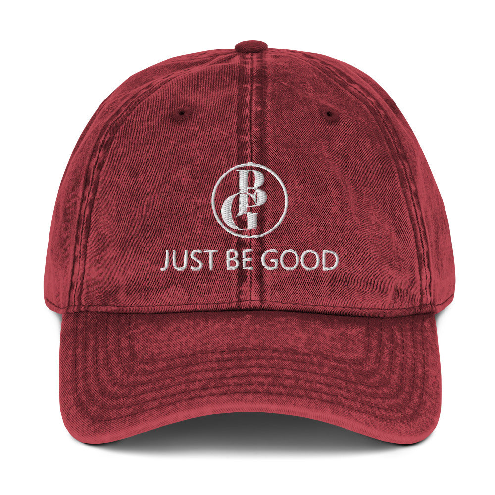 Just Be Good (JBG) | Embroidered Unisex Vintage Cotton Twill Cap
