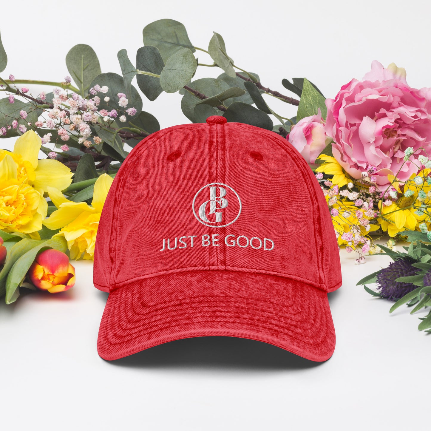 Just Be Good (JBG) | Embroidered Unisex Vintage Cotton Twill Cap