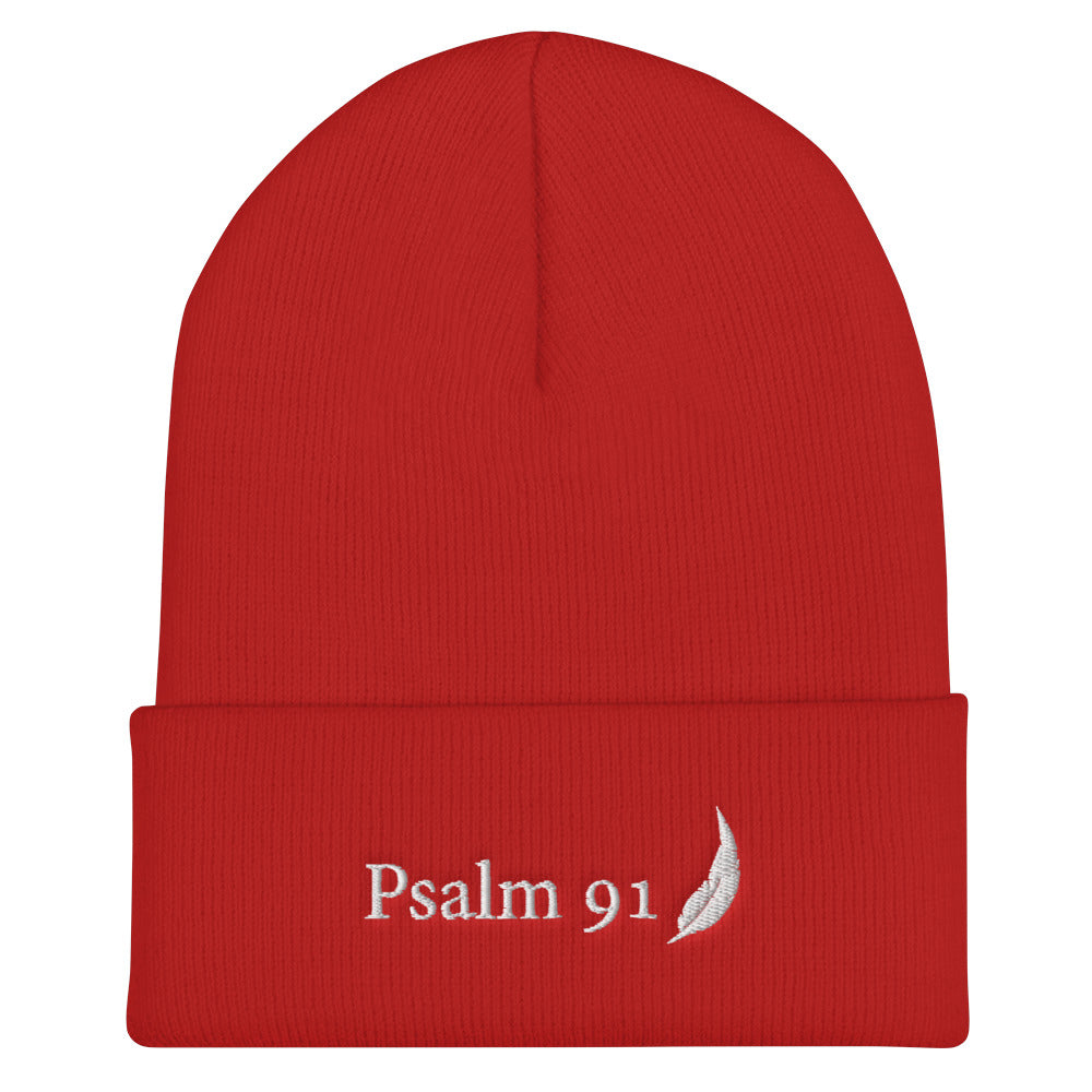 Psalm 91 Cuffed Beanie