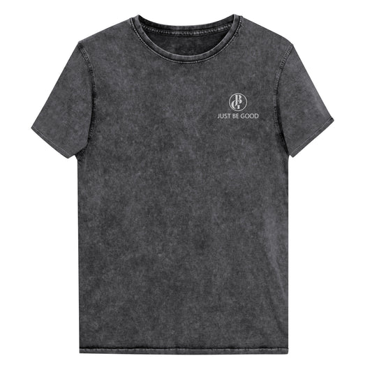 Just Be Good (JBG) | Embroidered Denim T-Shirt