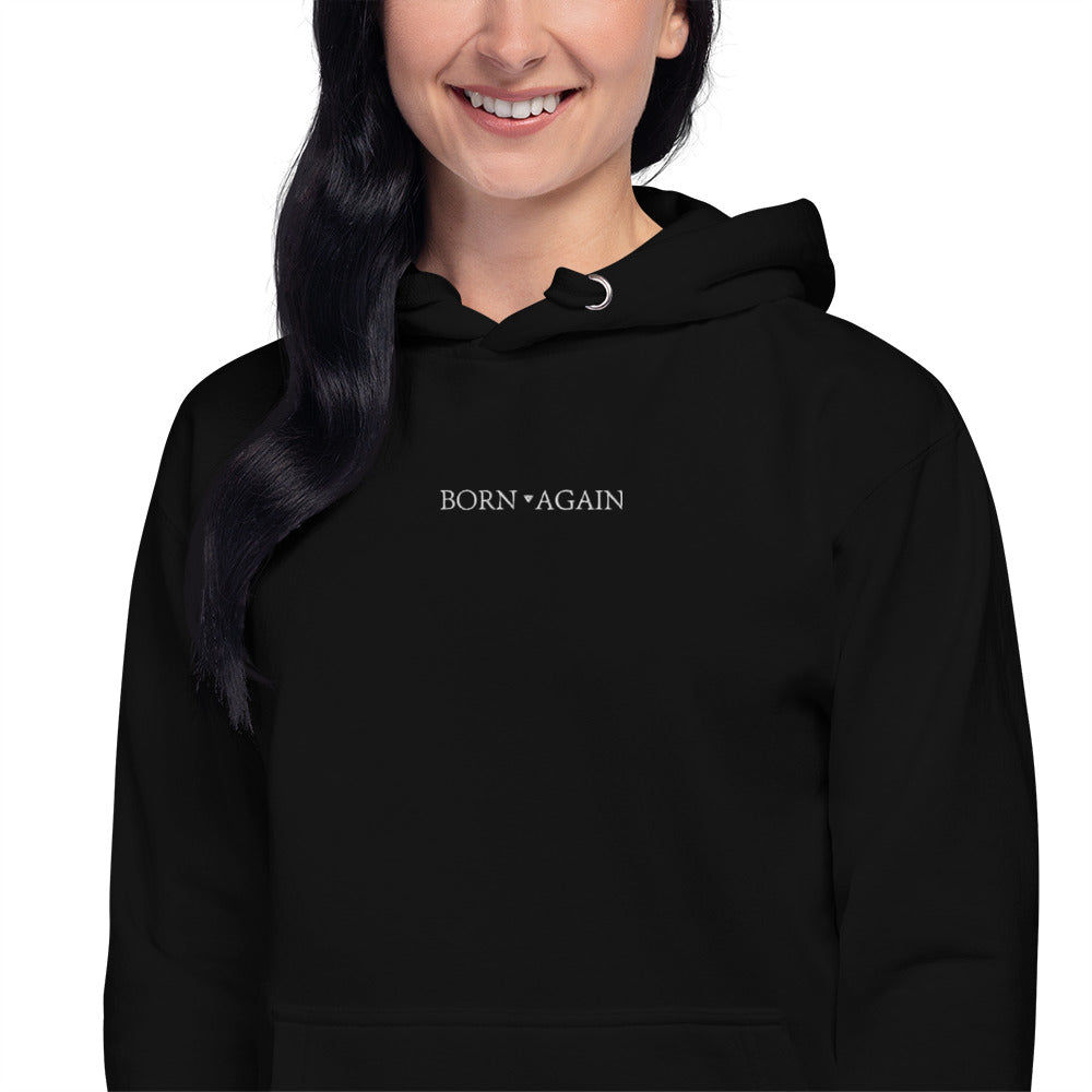Born Again | Embroidered Unisex Hoodie