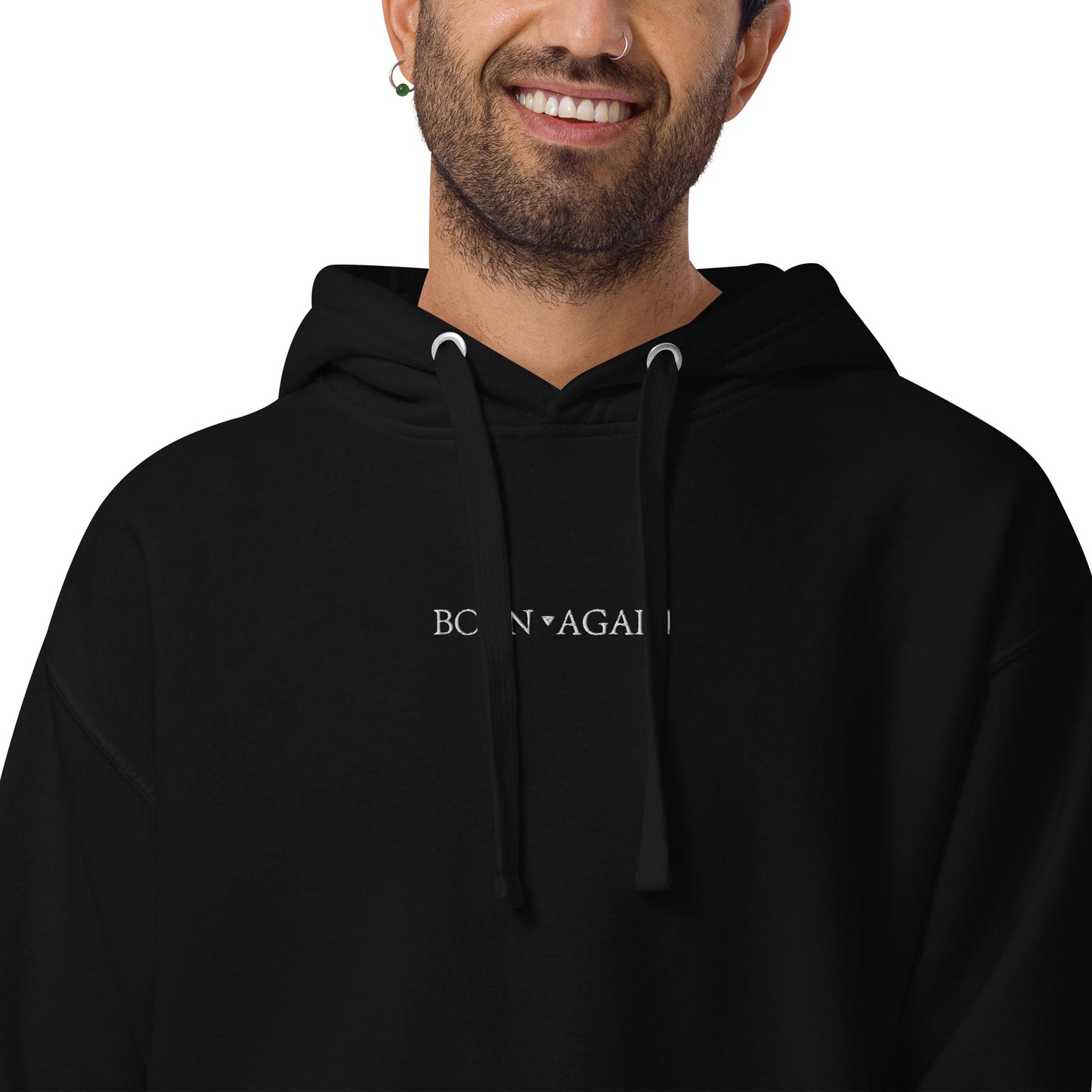 Born Again | Embroidered Unisex Hoodie