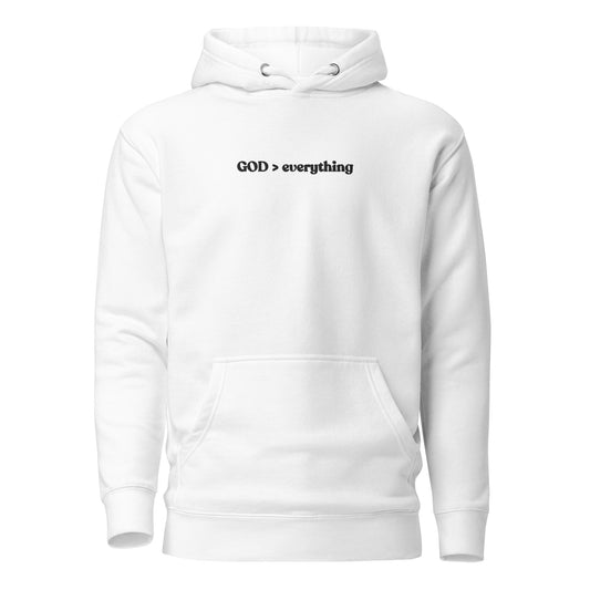 God Over Everything | Embroidered Unisex Hoodie
