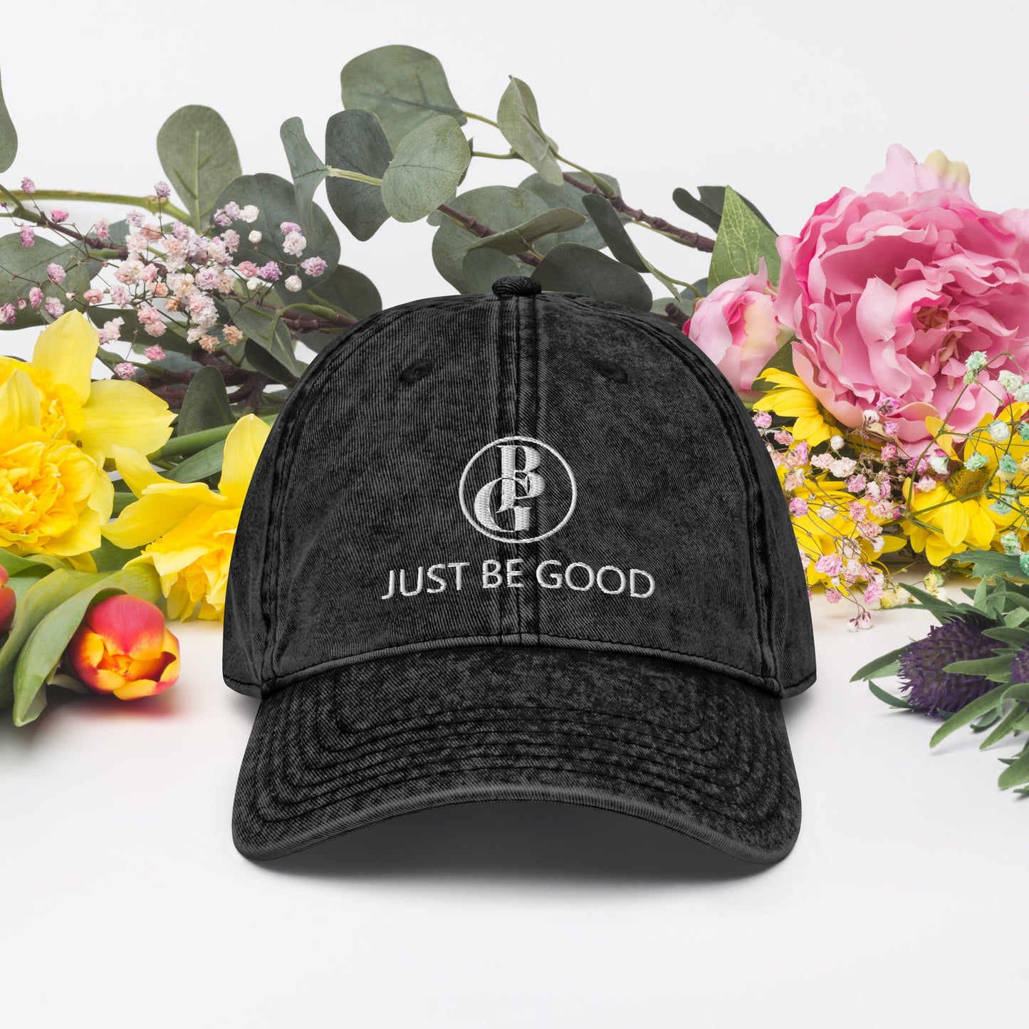 Just Be Good (JBG) | Embroidered Unisex Vintage Cotton Twill Cap