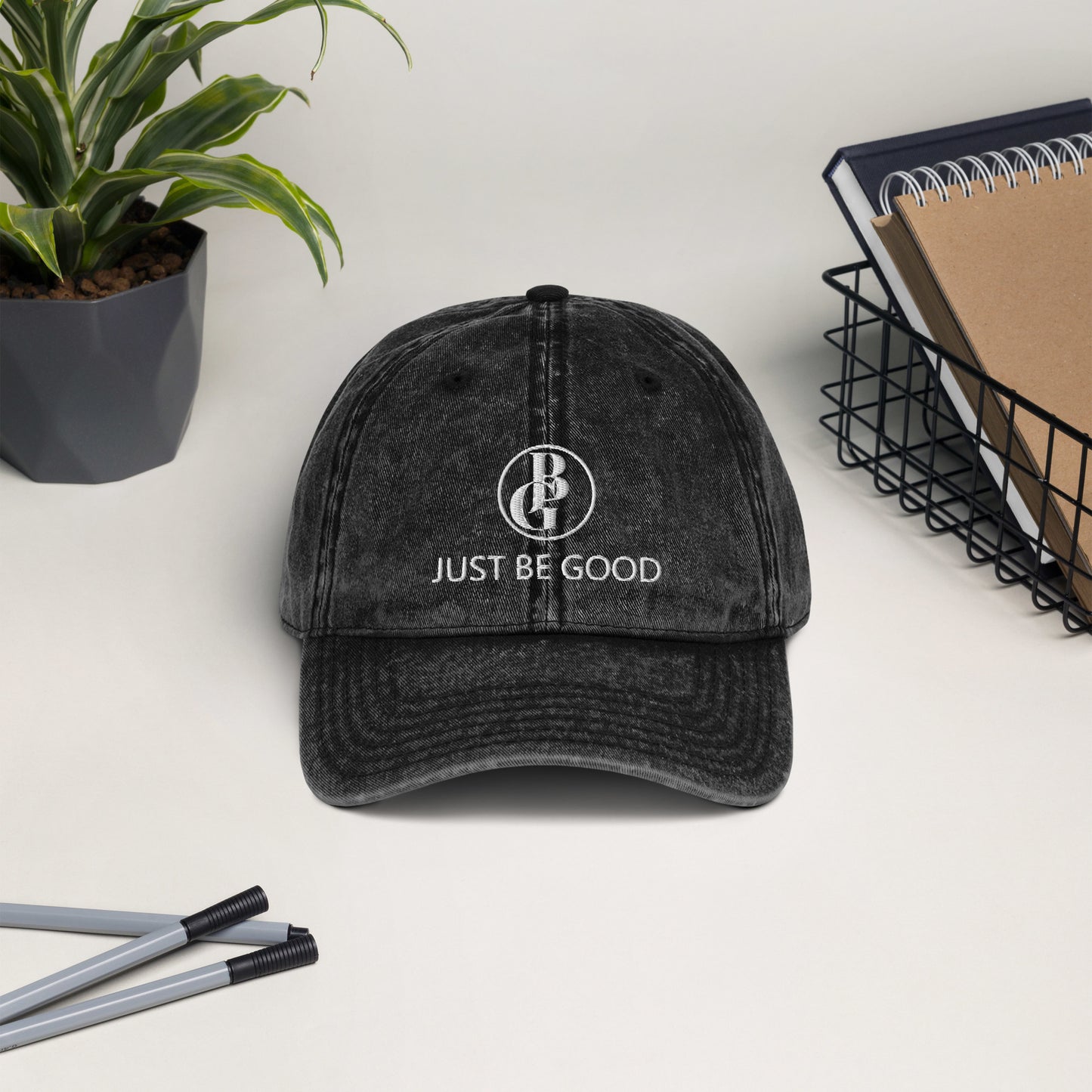 Just Be Good (JBG) | Embroidered Unisex Vintage Cotton Twill Cap