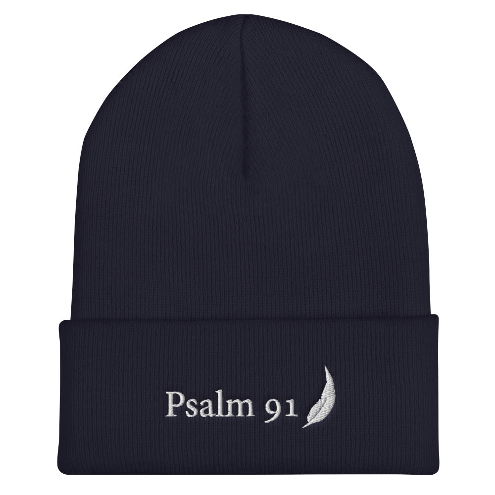 Psalm 91 Cuffed Beanie